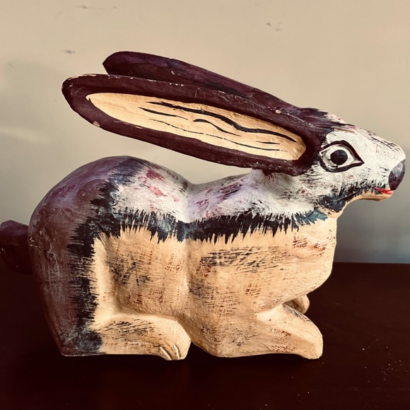 Large Wooden Rabbit - Picture 3 of 5